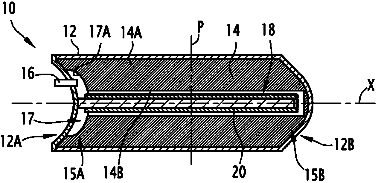 Ammonia Storage Cartridge With Optimized Filling Time, in Particular for a Motor Vehicle Gas Exhaust system