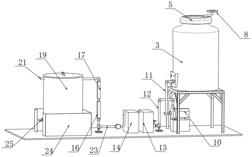 Domestic water treatment system based on water circulation concept