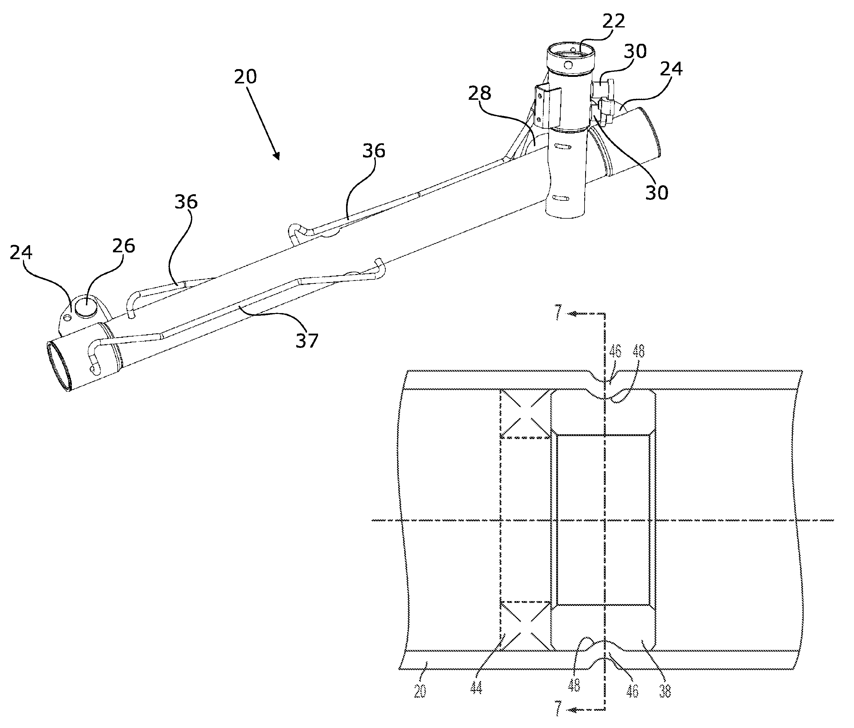 Method for attaching a supporting bearing in a steering rack housing for a power steering system