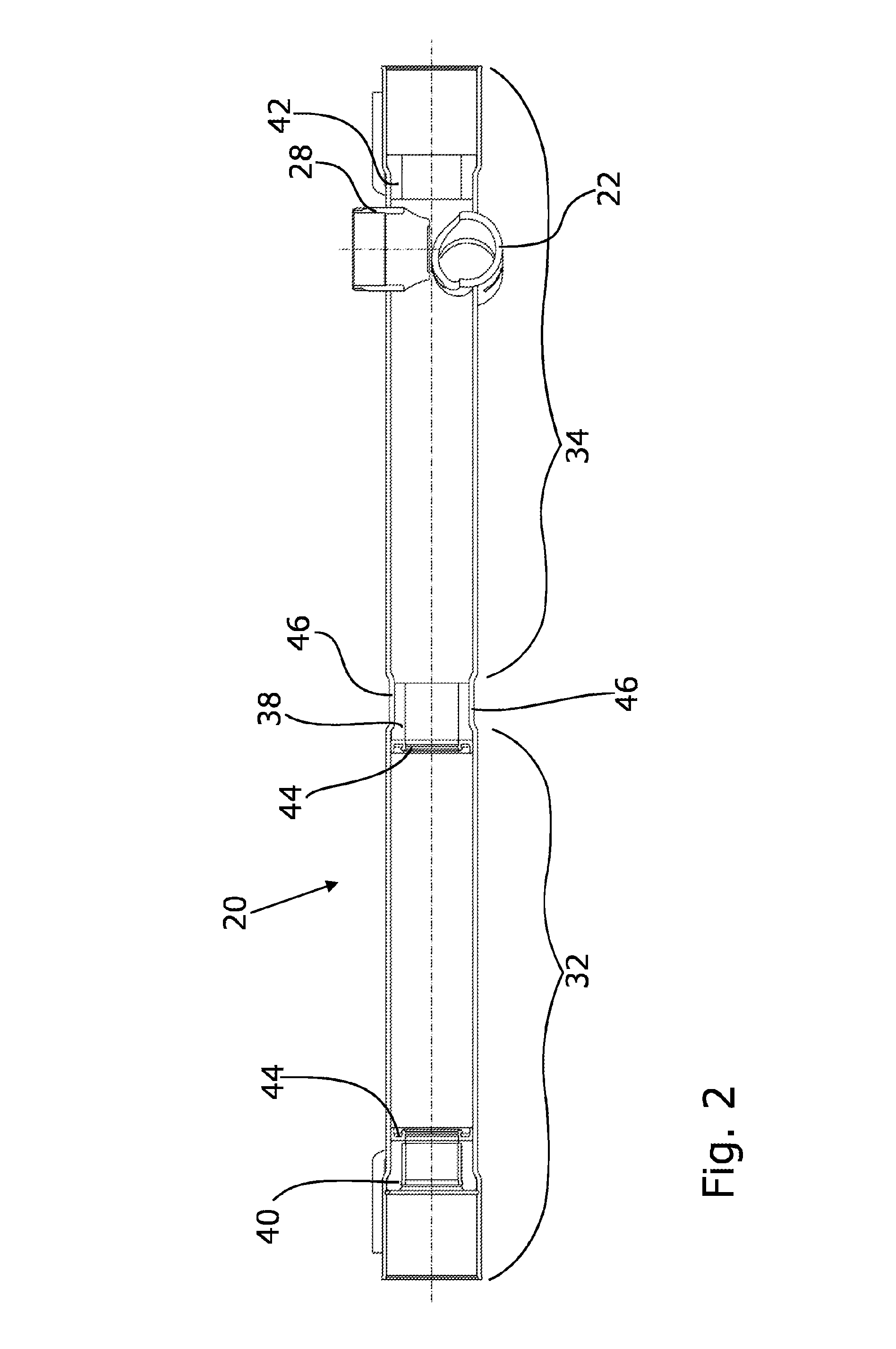 Method for attaching a supporting bearing in a steering rack housing for a power steering system