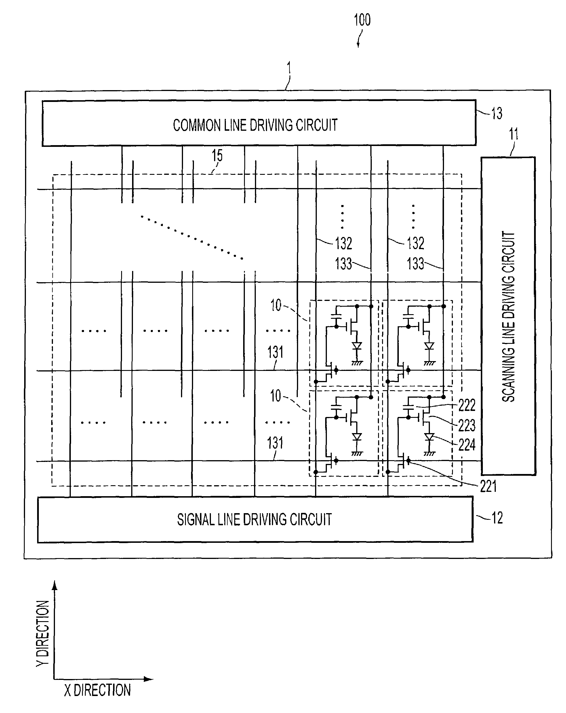 Pixel circuit, display apparatus and electronic apparatus equipped with current driving type light-emitting device