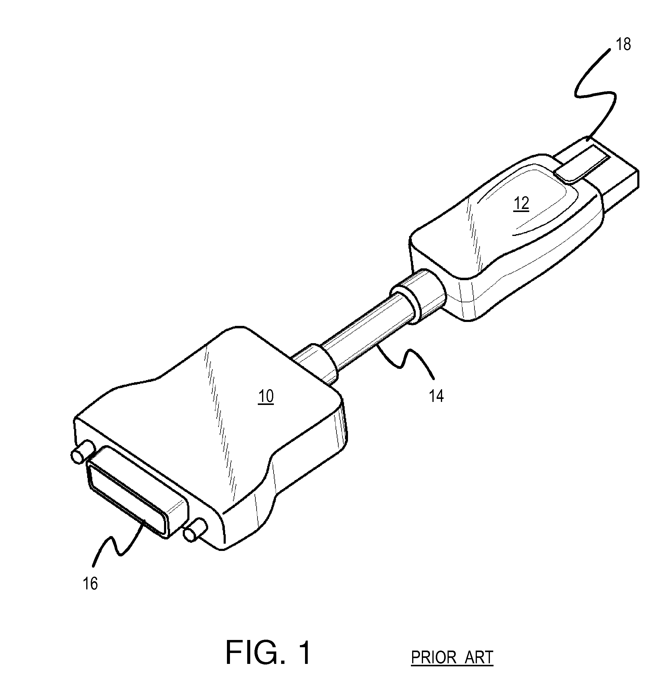 Swiveling offset adapter dongle for reducing blockage of closely-spaced video connectors