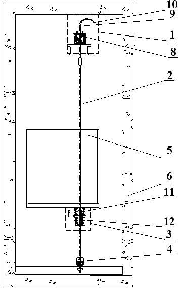 Anti-falling brake-buffer system for mining express elevator