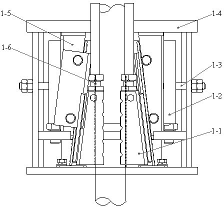 Anti-falling brake-buffer system for mining express elevator