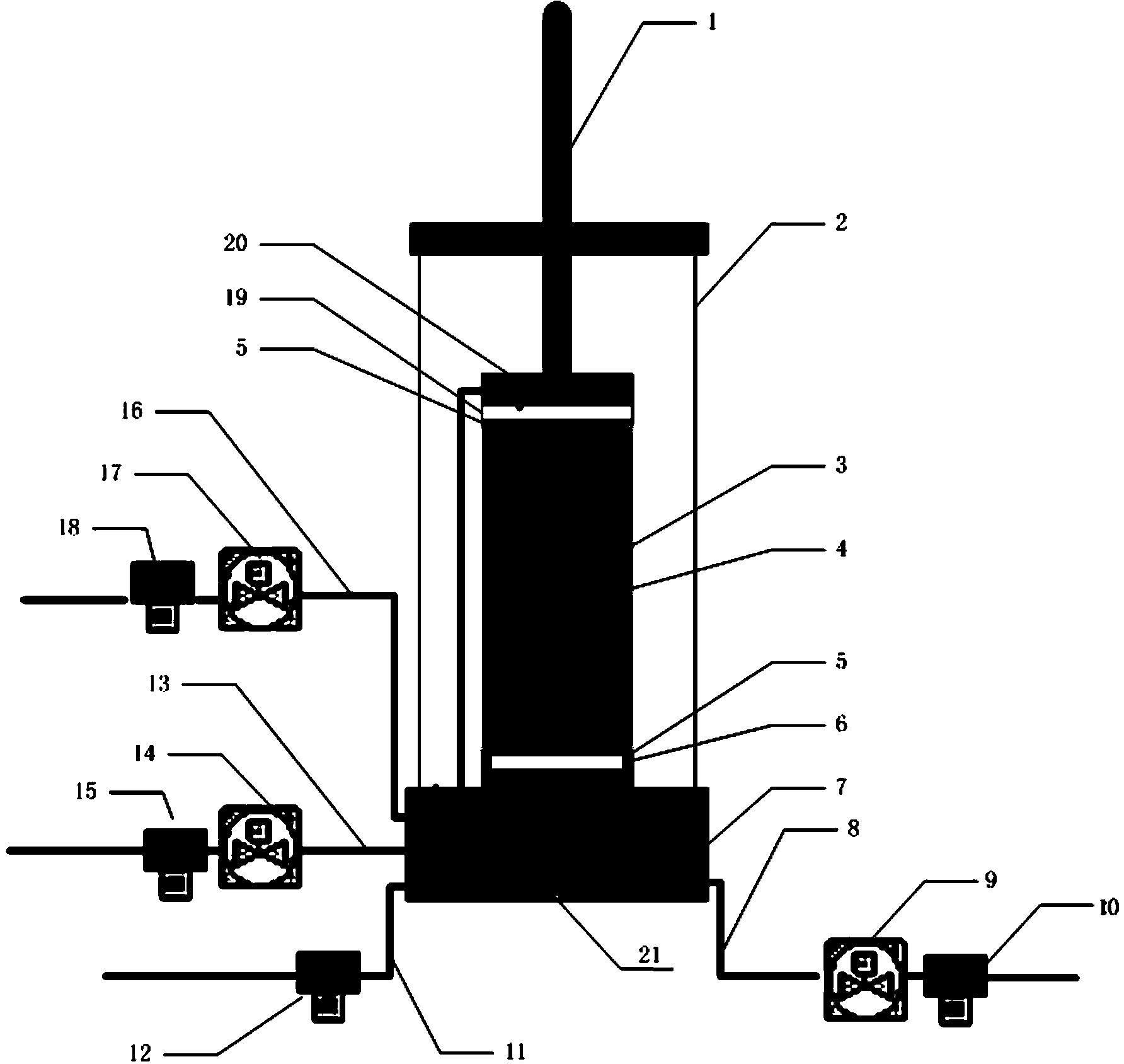 Matrix suction force control method for substrate dry-wet cycle test