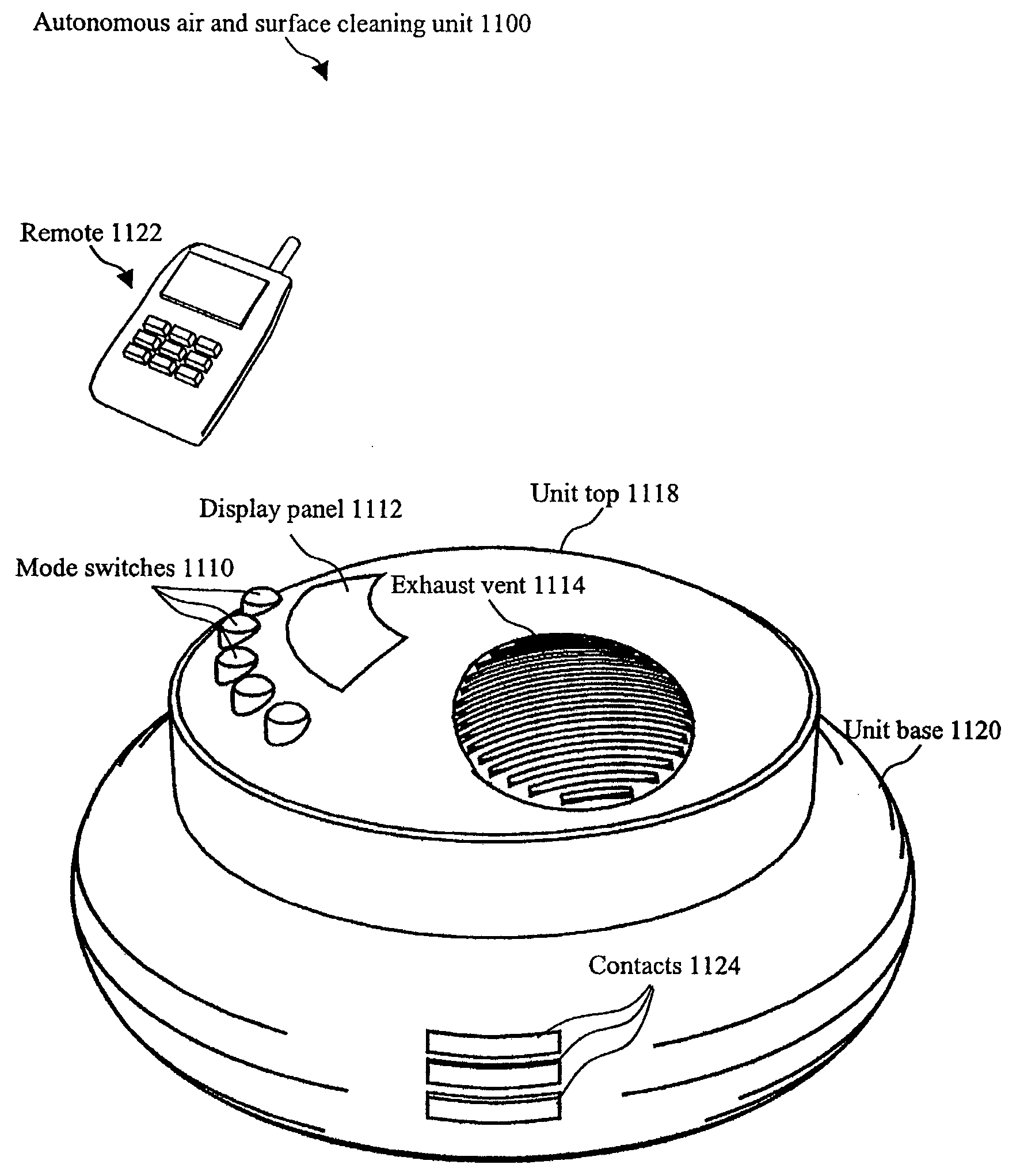 Device And Methods Of Providing Air Purification In Combination With Superficial Floor Cleaning