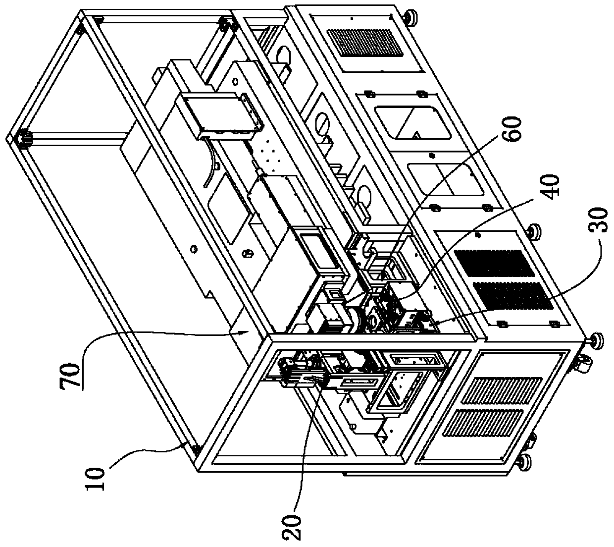 A dual optical path laser marking equipment and marking method thereof