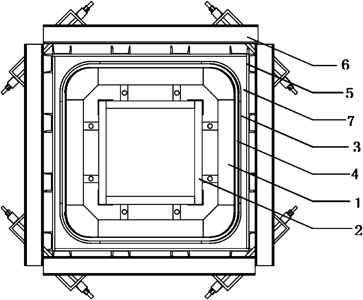 Manufacturing method of multi-hook-face decorative concrete formwork