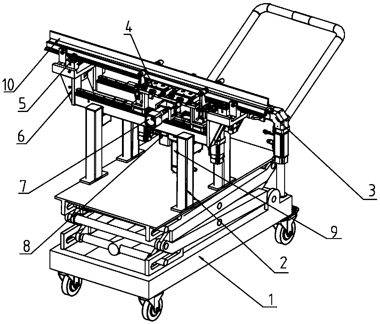 Milling device for milling inner cavity of profile and milling method