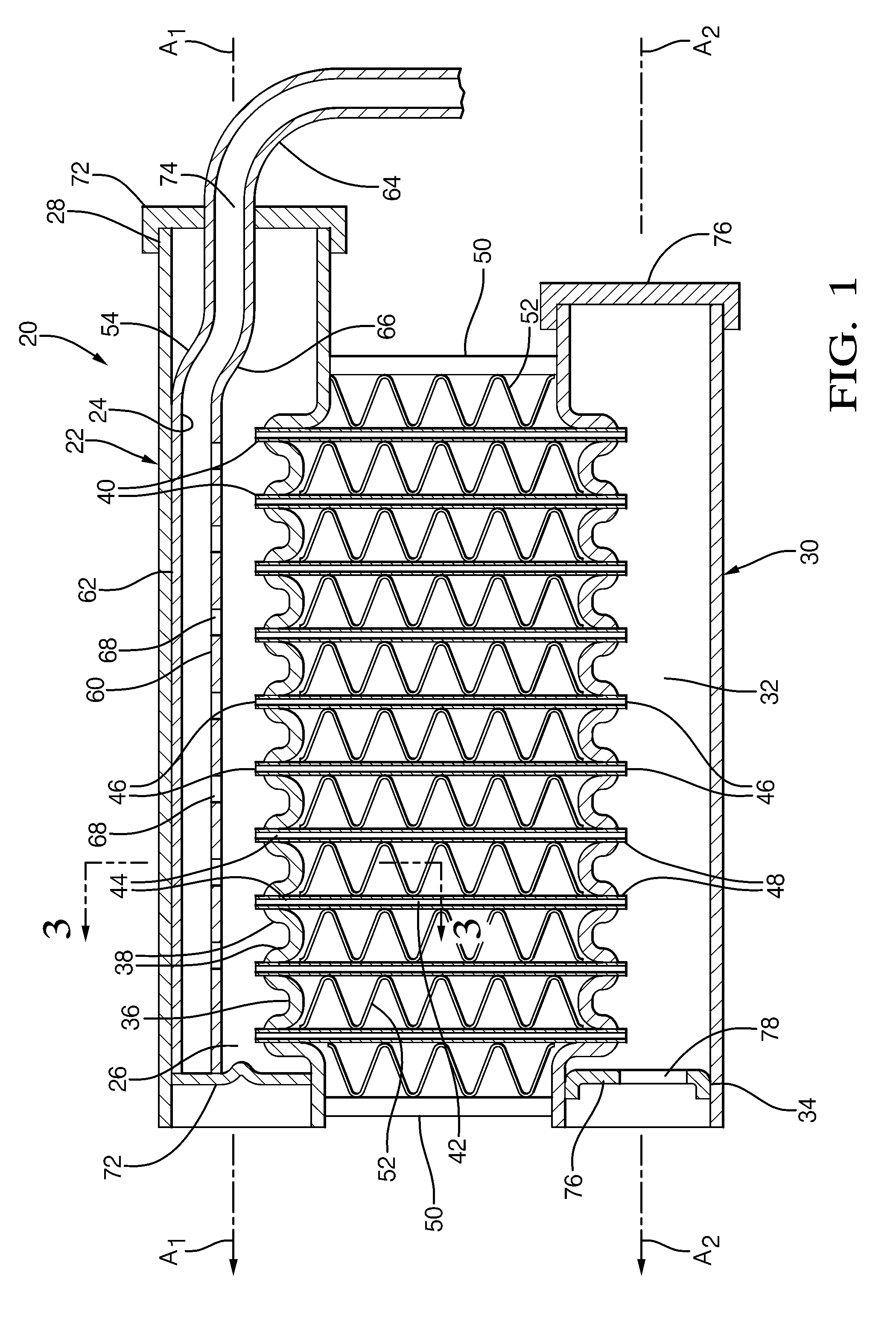 Non-cylindrical refrigerant conduit and method of making same
