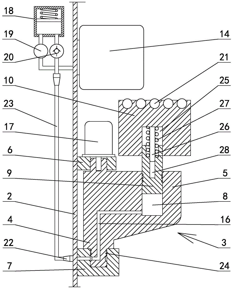 A two-deck positioning guide rail mechanism
