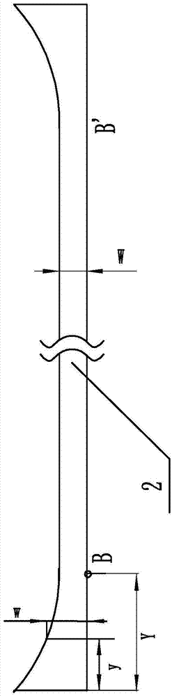 Side-thickened polyamic acid film, tape casting equipment and preparation method thereof