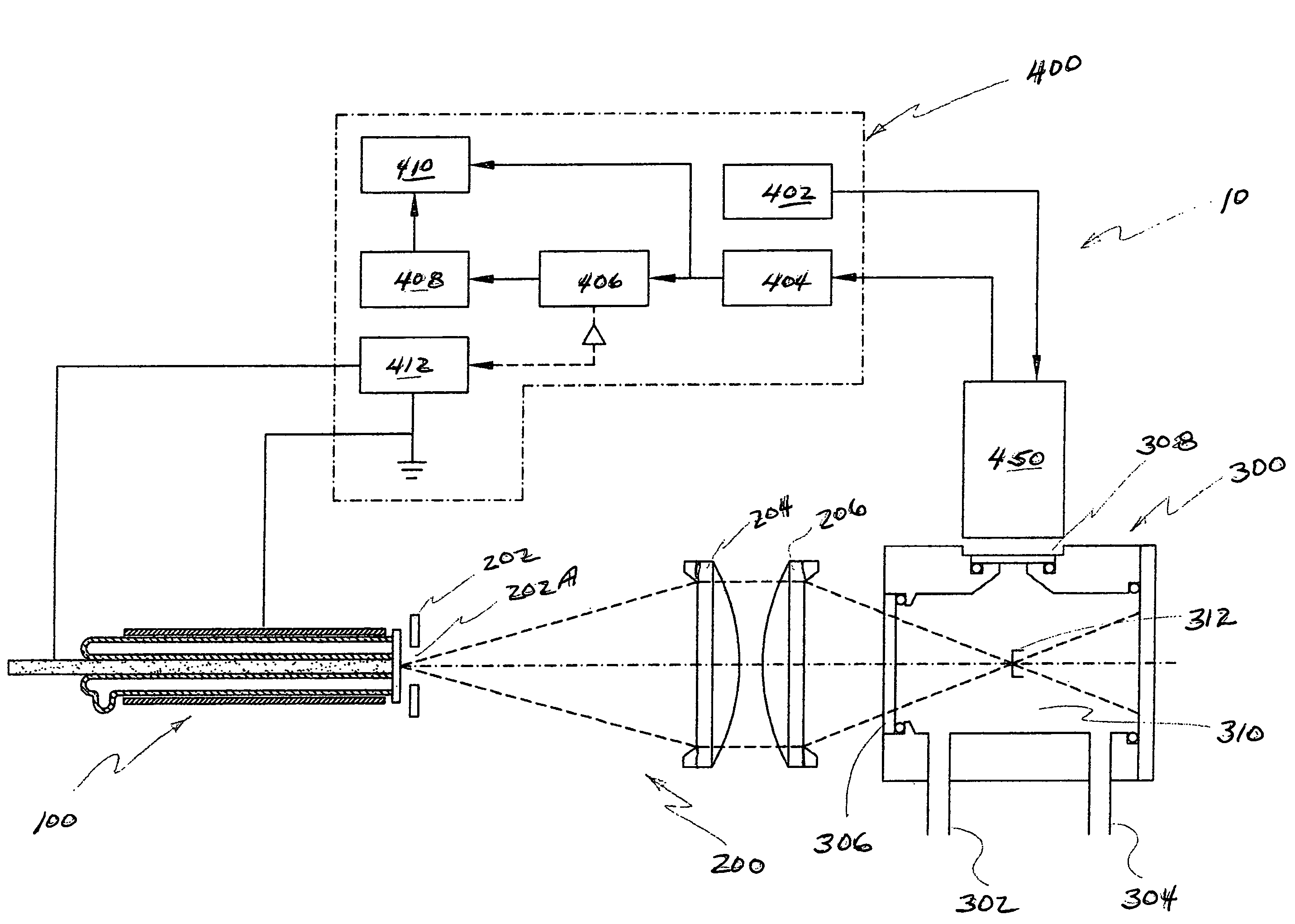 Analyzer system and method incorporating excimer UV fluorescence detection