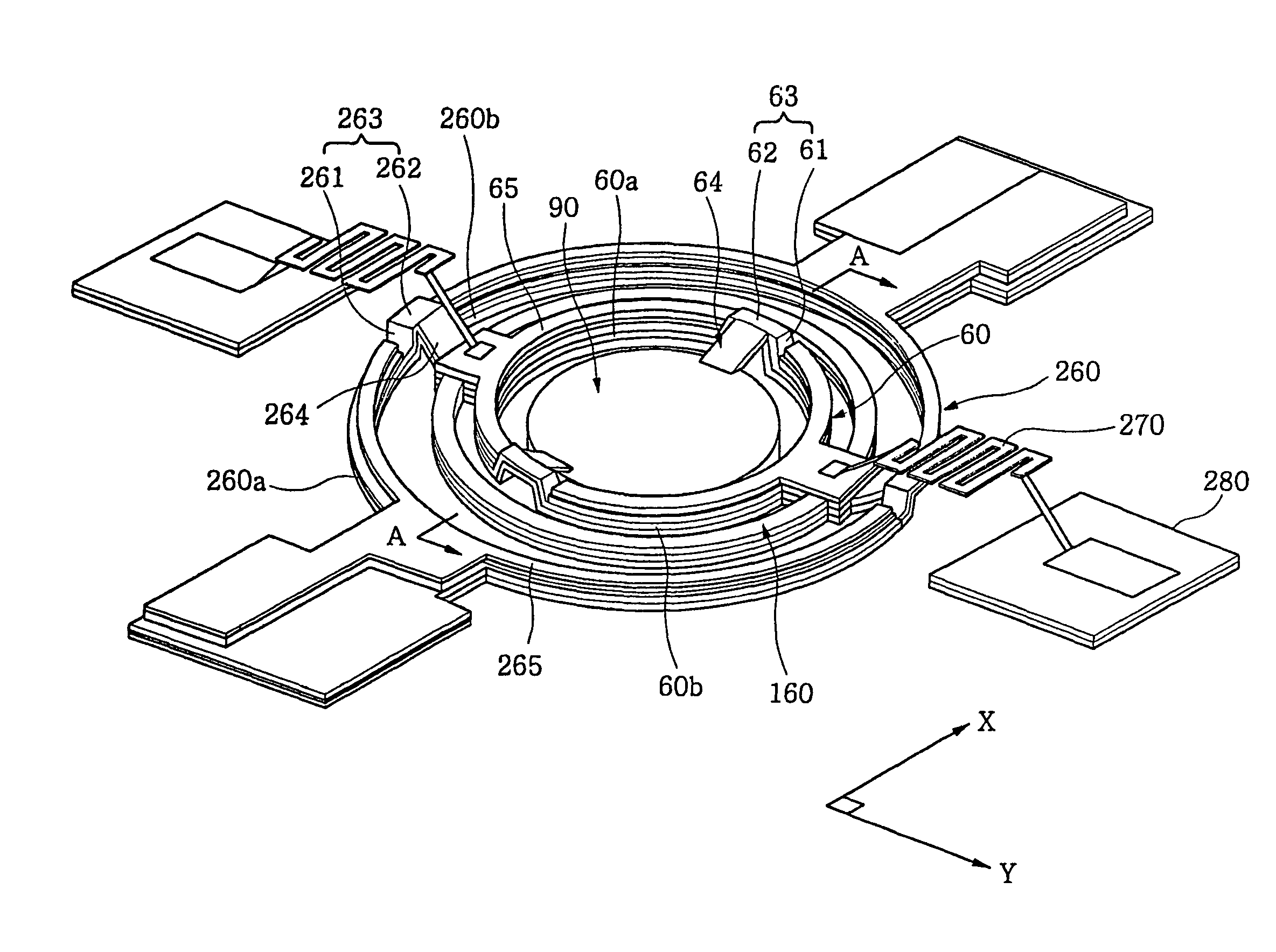 Micro piezoelectric actuator and method for fabricating same