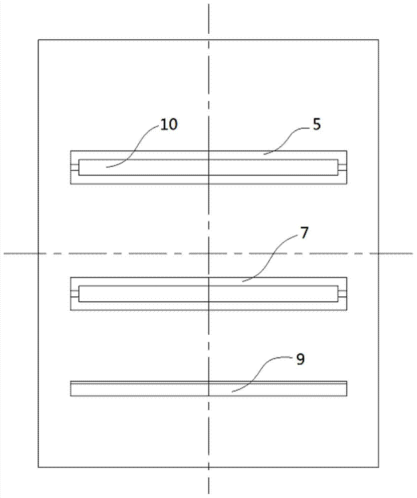 A drying device for a rotary screen printing machine