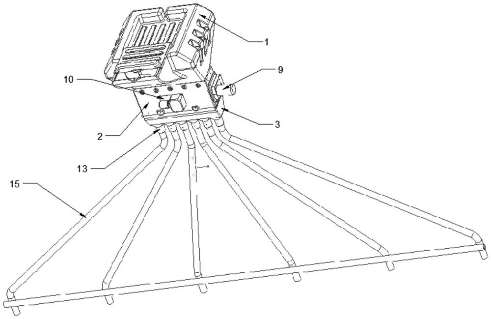 Precise acupoint pressing direct seeding system based on unmanned aerial vehicle