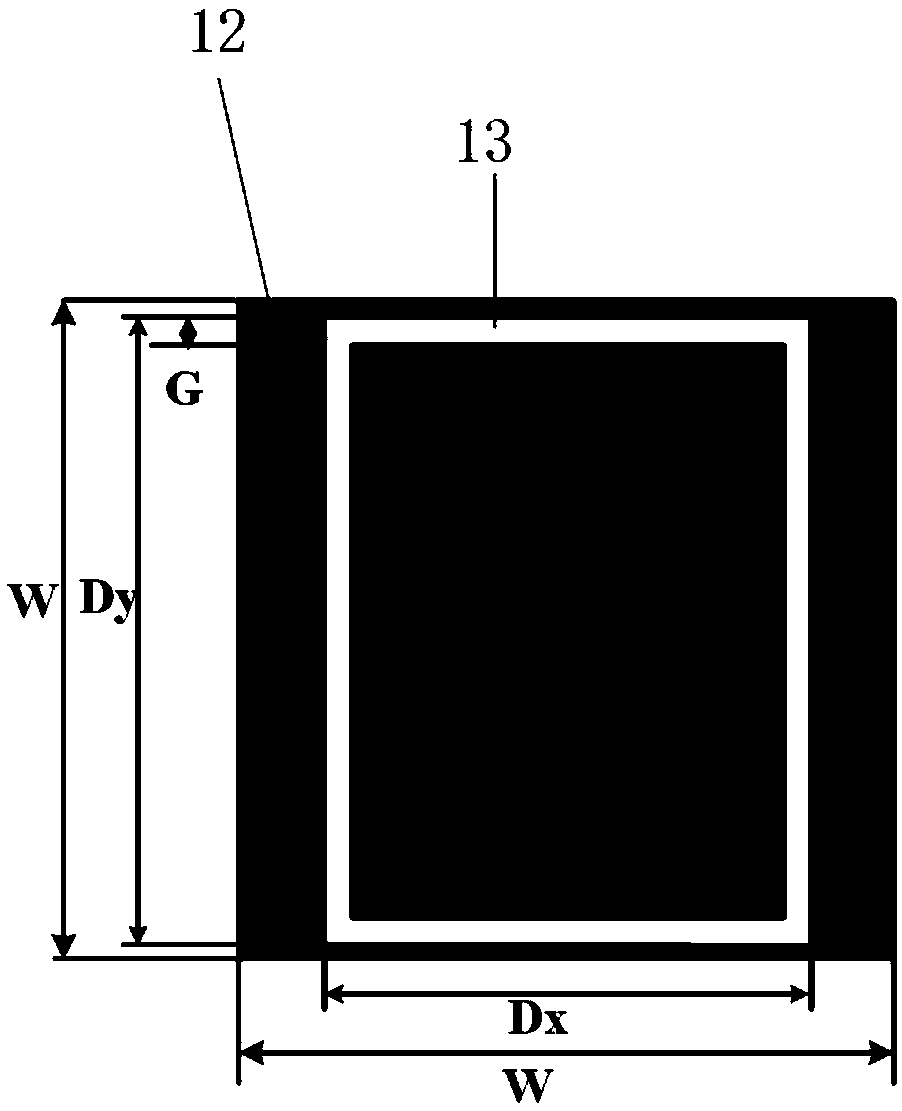 Triangular pyramid-shaped metasurface antenna cover with wave beam calibration function