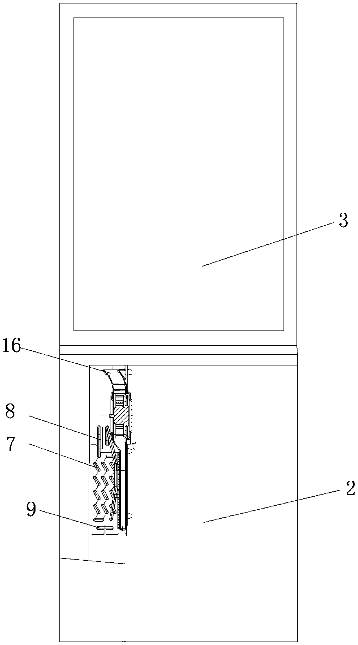 A method for controlling the defrosting of an air-cooled refrigerator