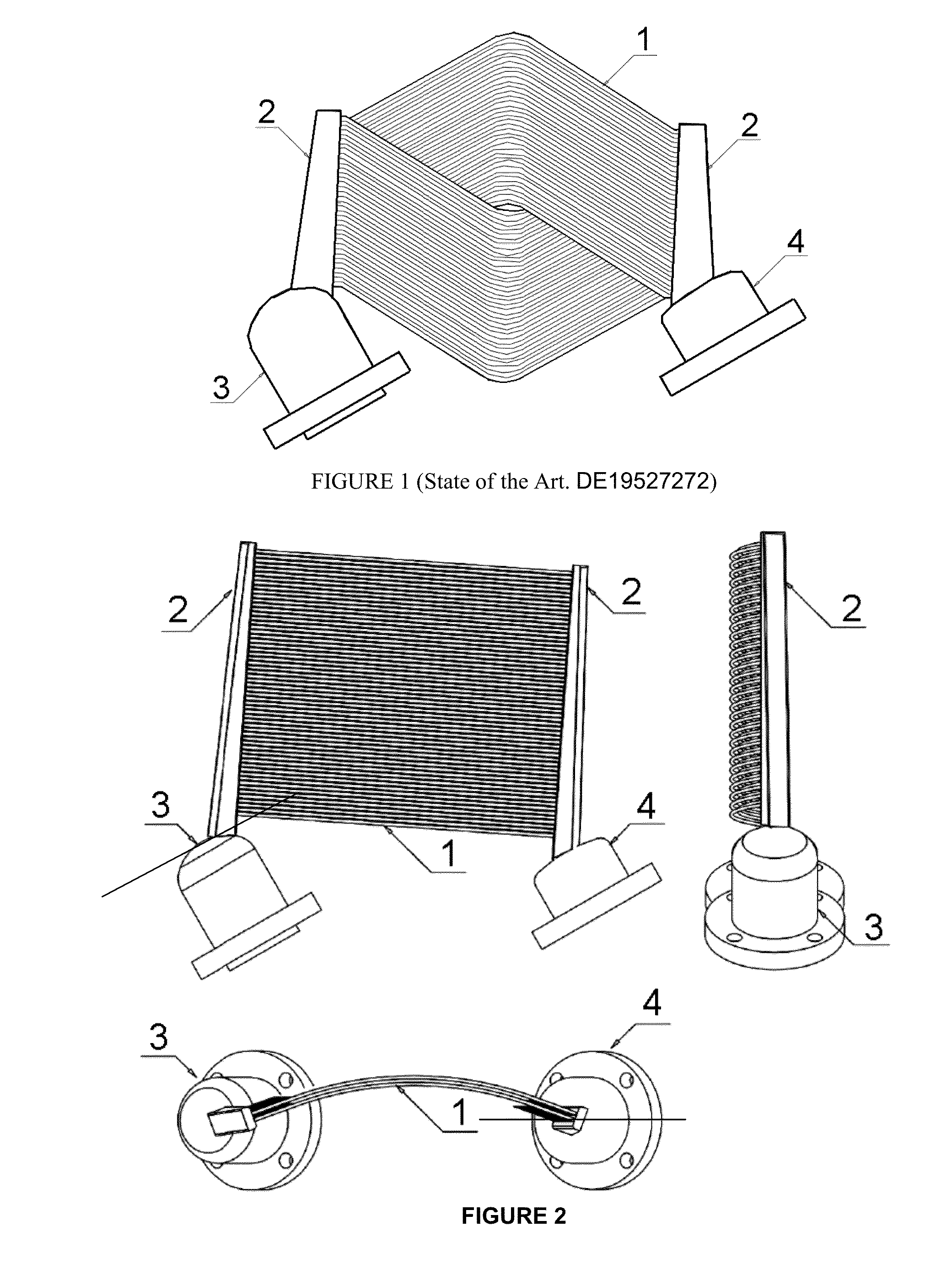 Concave receiver for stirling dish and manufacturing method therefor