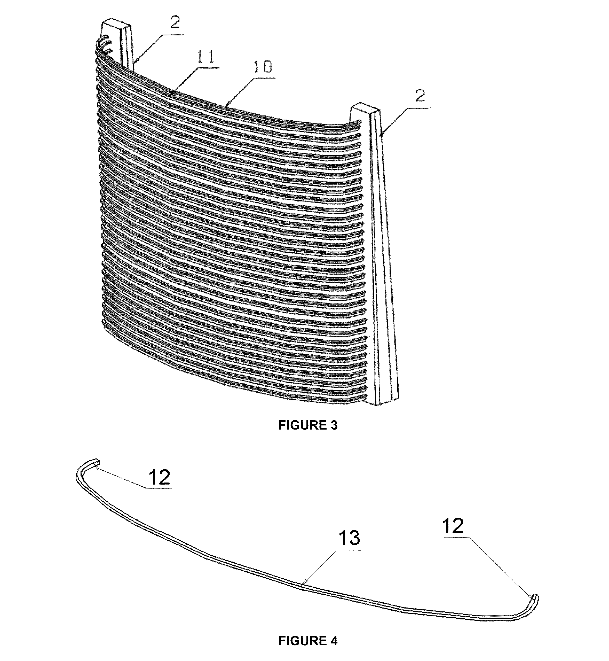 Concave receiver for stirling dish and manufacturing method therefor