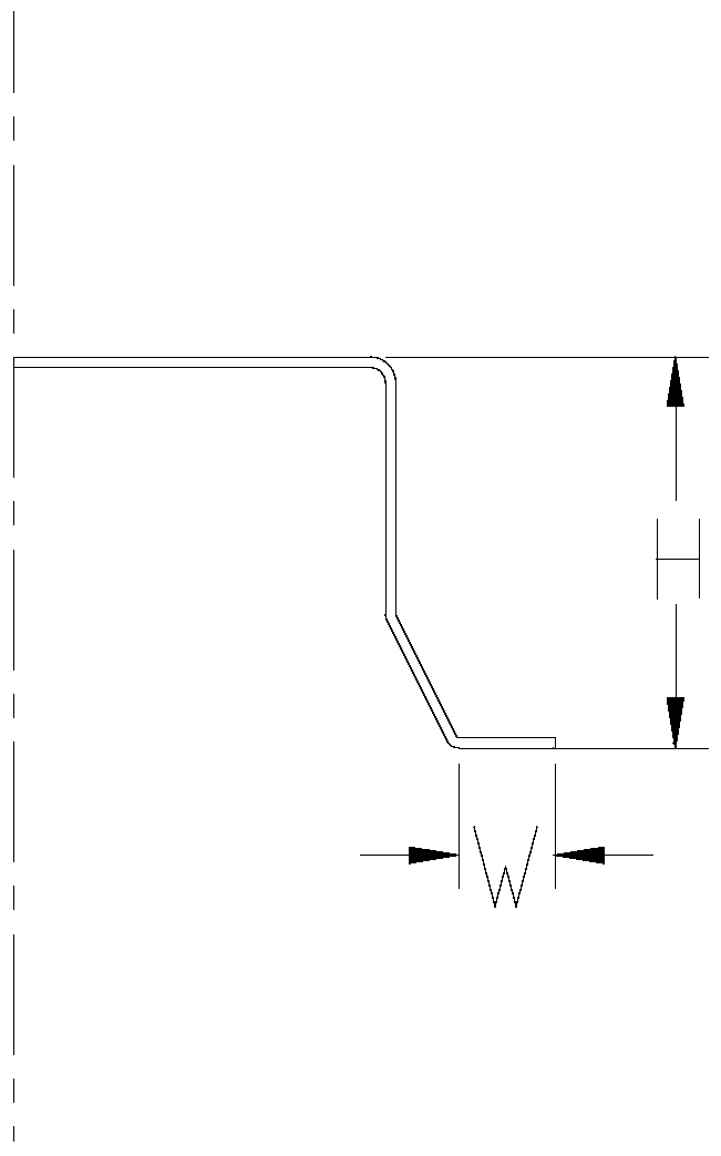 A kind of gooseneck groove, the manufacturing method of gooseneck groove, container underframe and container