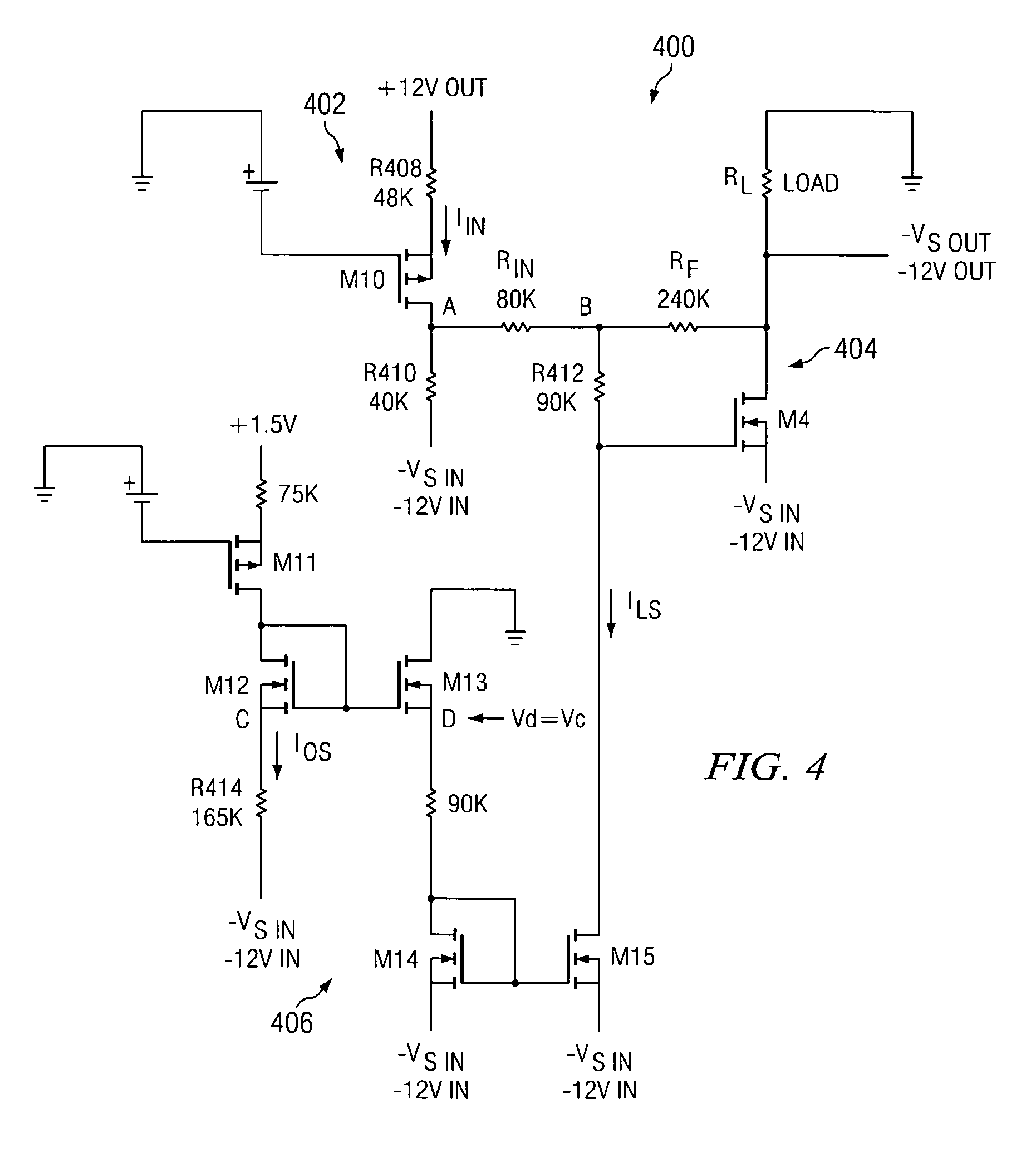 Linear voltage tracking amplifier for negative supply slew rate control