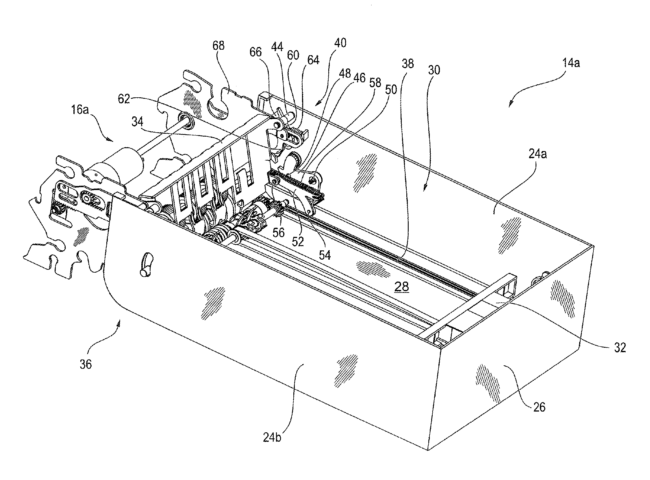 Device for handling banknotes