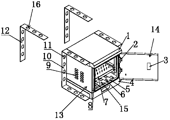 On-line monitoring equipment case used on iron tower - Eureka | Patsnap