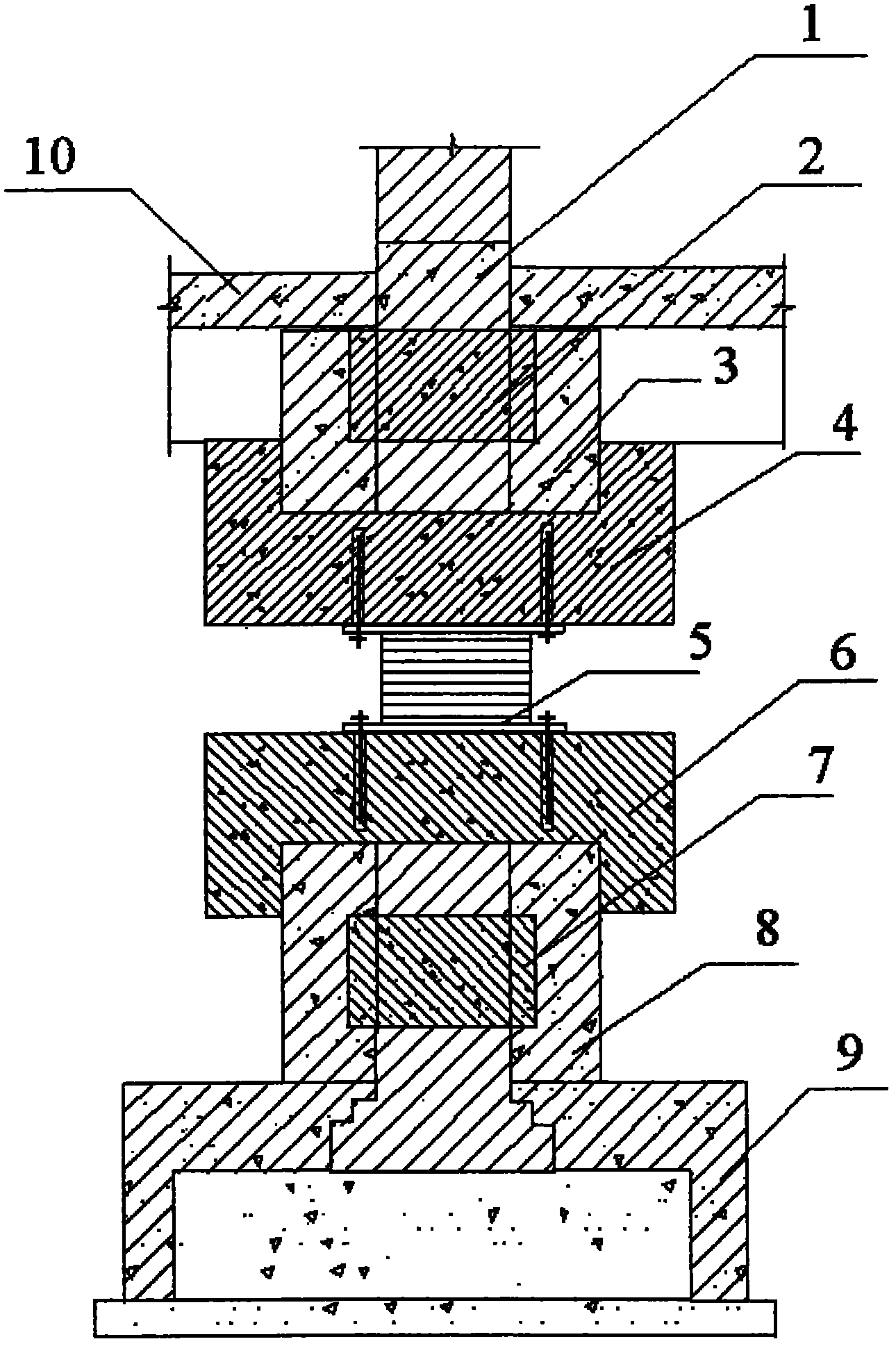 Installation and underpinning method of brick-concrete structured isolation bearings