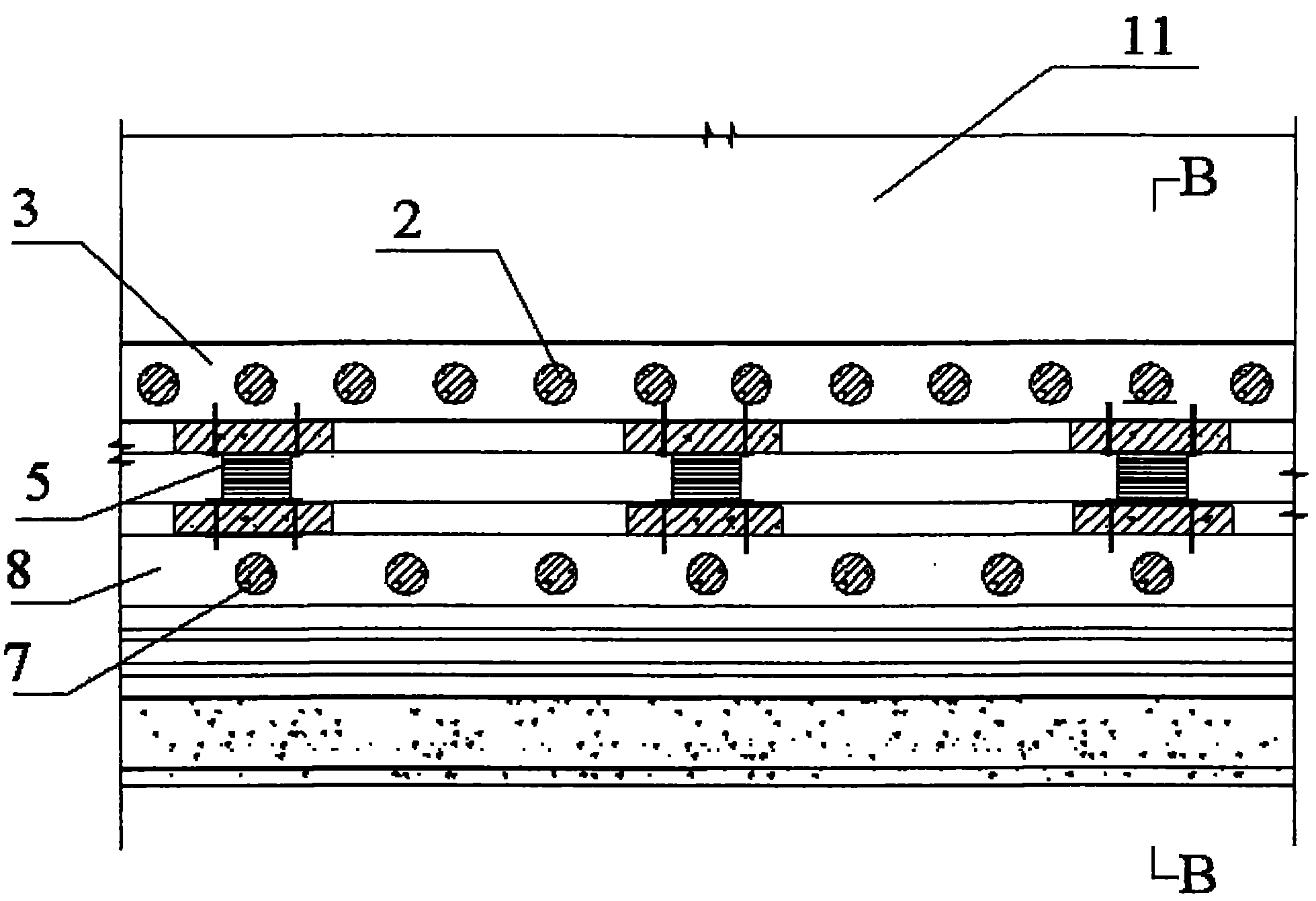 Installation and underpinning method of brick-concrete structured isolation bearings