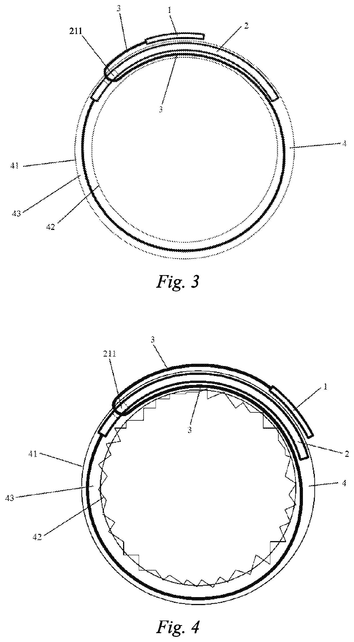 Adjusting strap for adjusting tube orifice diameter of flexible tube-shaped object