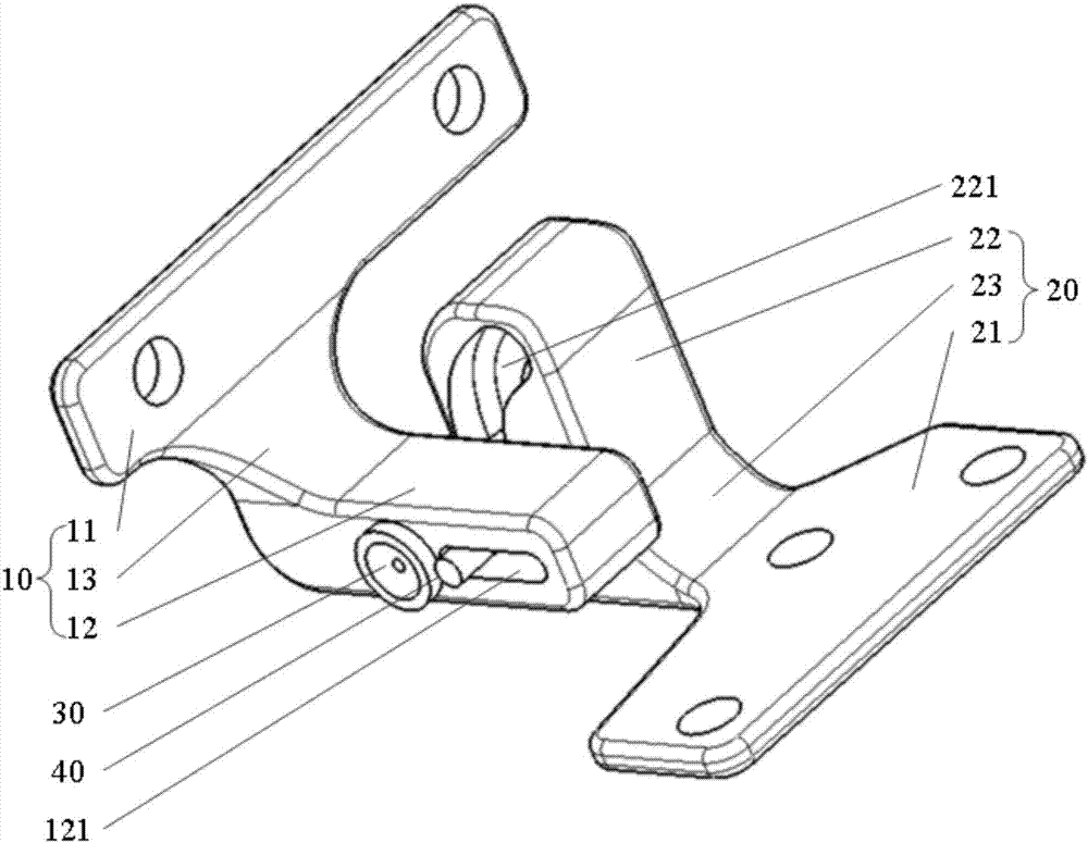 A kind of door hinge assembly