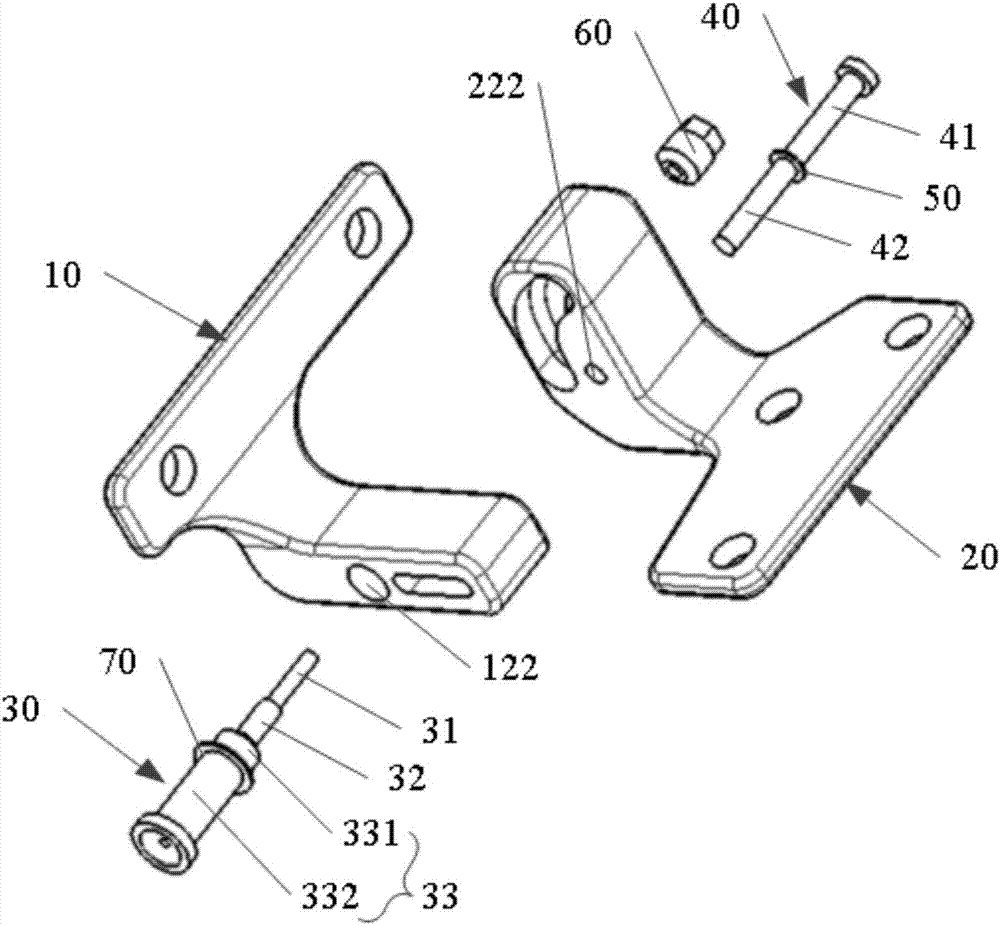 A kind of door hinge assembly