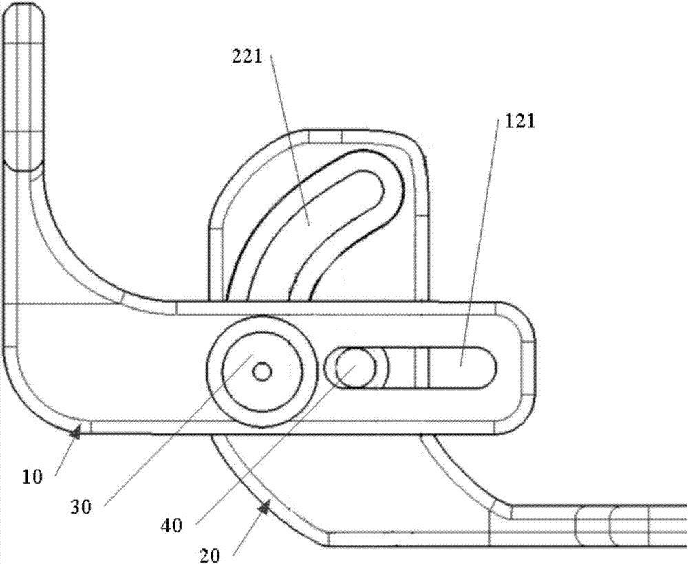 A kind of door hinge assembly