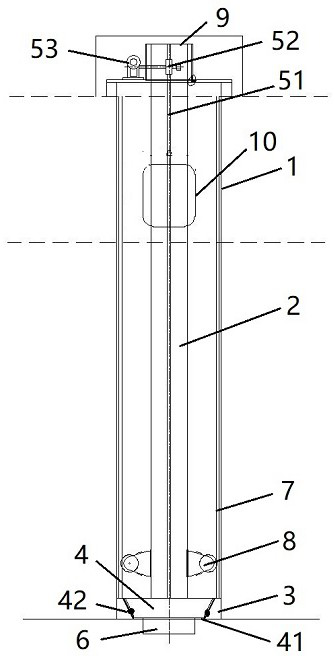 A marine well type measuring device and measuring method