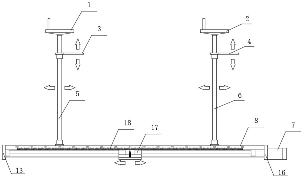 Water tank test pipeline model dynamic calibration device and calibration method