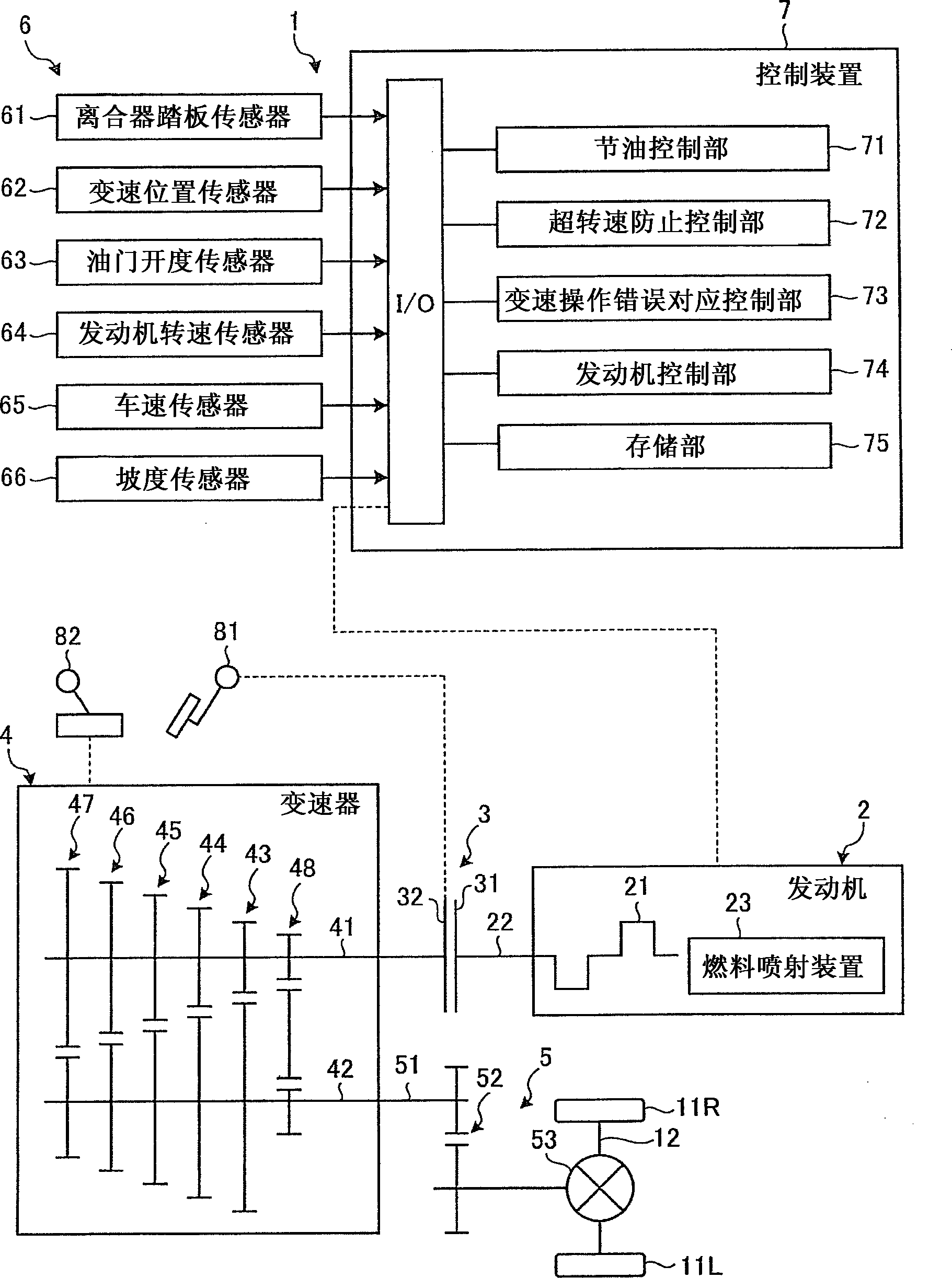 Drive system for vehicle