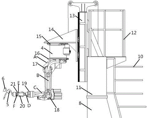 Automated welding workstation used for large tank and adopting robot