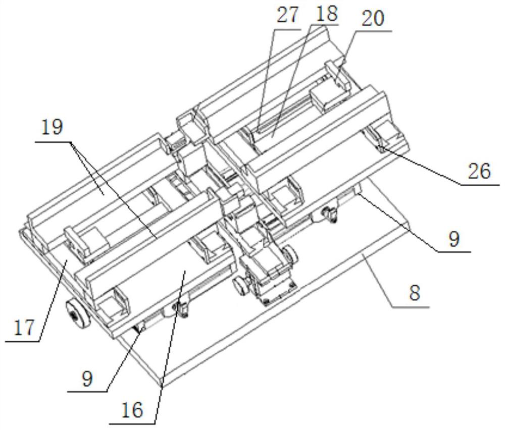 A portable lithium battery cover plate welding device