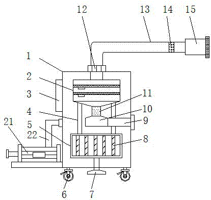 Industrial energy conservation and emission reduction type smoke dust purifier