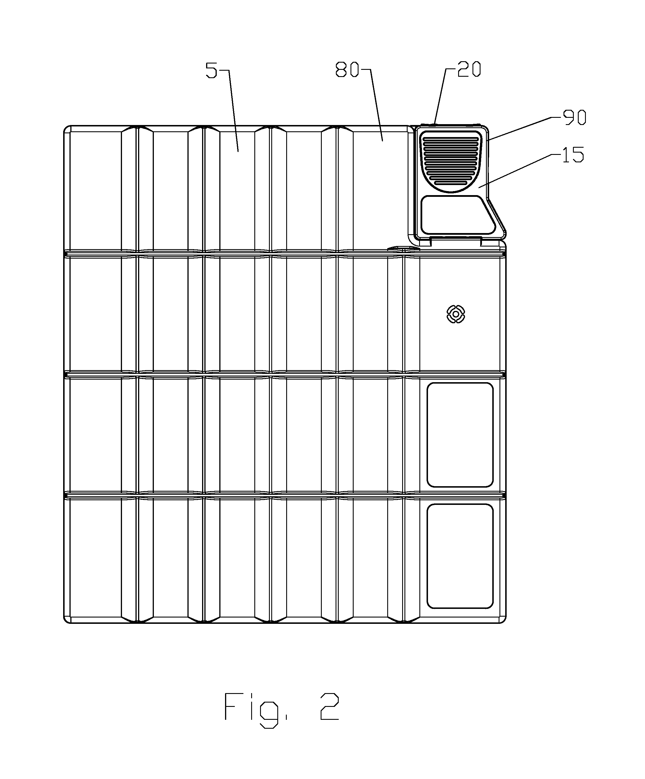 Conformable wearable battery with removable command module