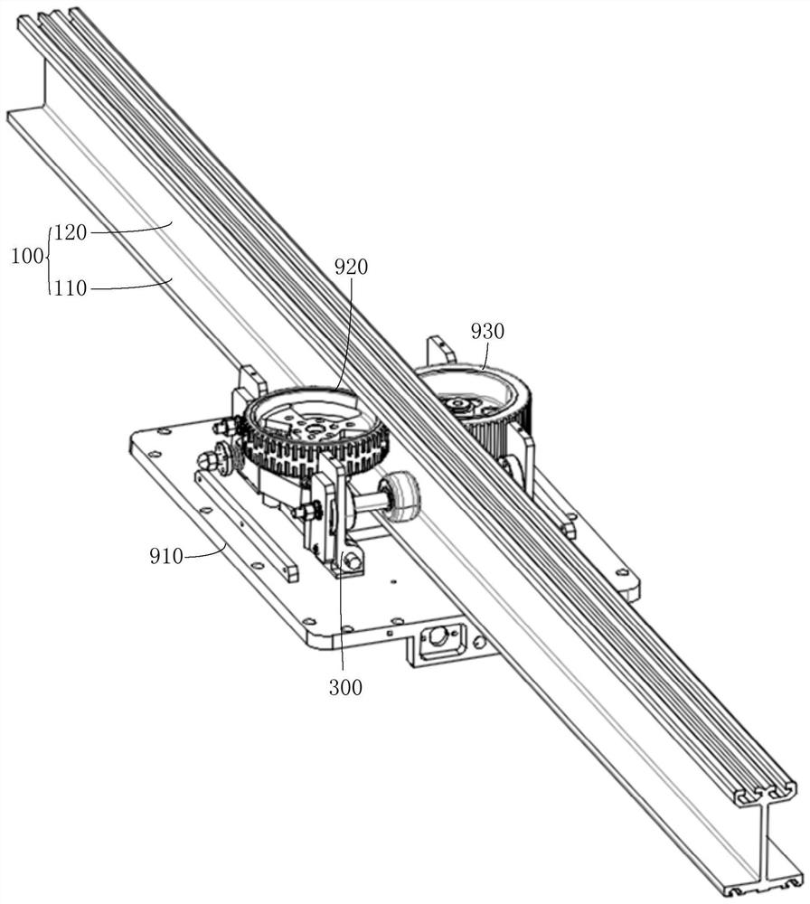 Hoisting track robot and bearing device thereof