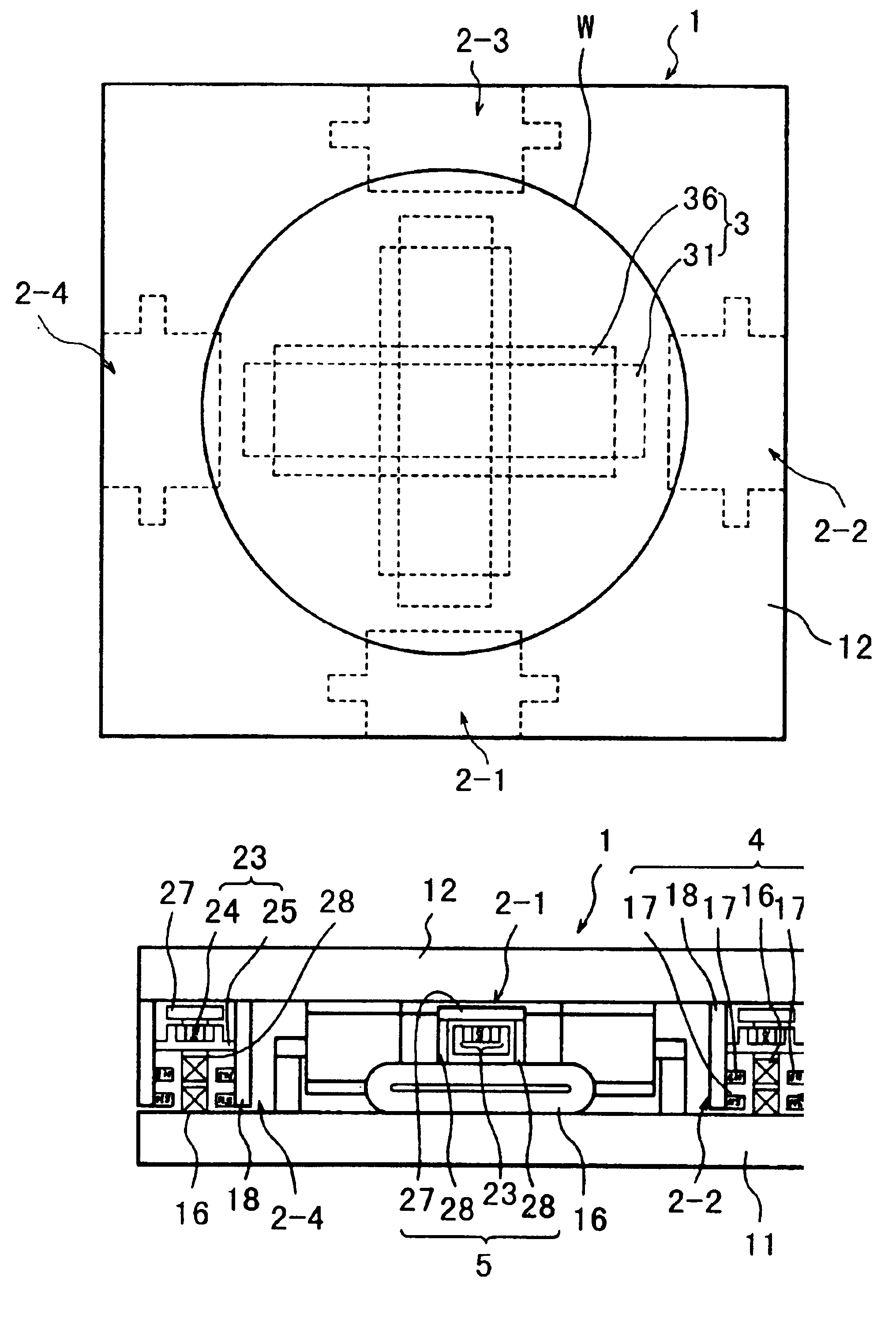 Supporting system in exposure apparatus
