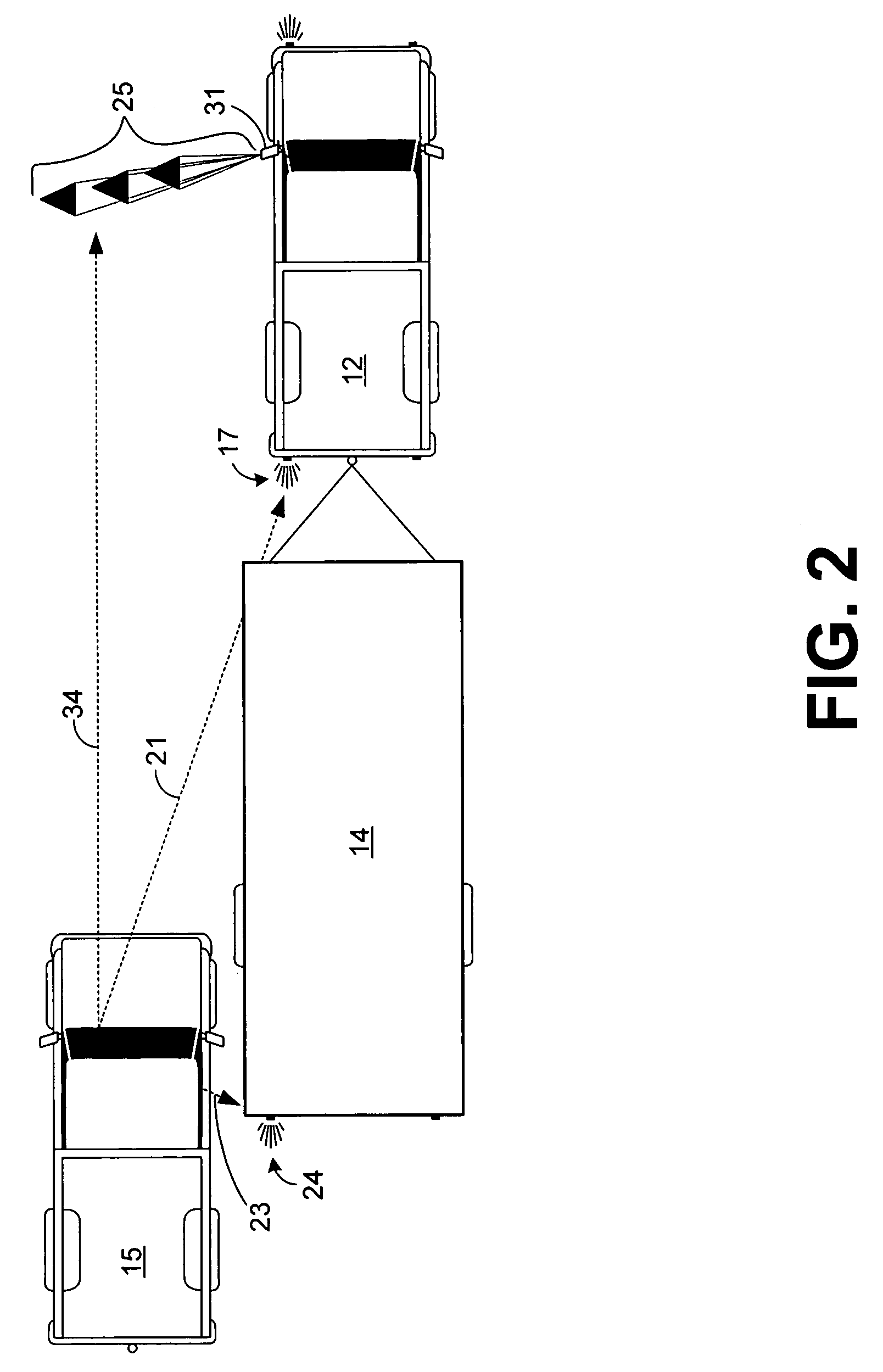 Method and apparatus for projecting a turn signal indication
