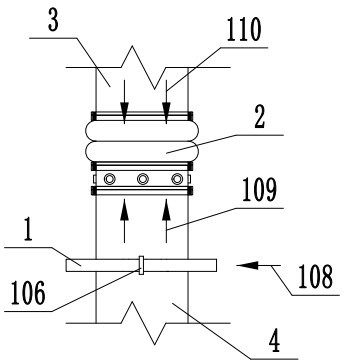 Using method of device for fully mixing demulsifier and well flow substances within ultra-short distance