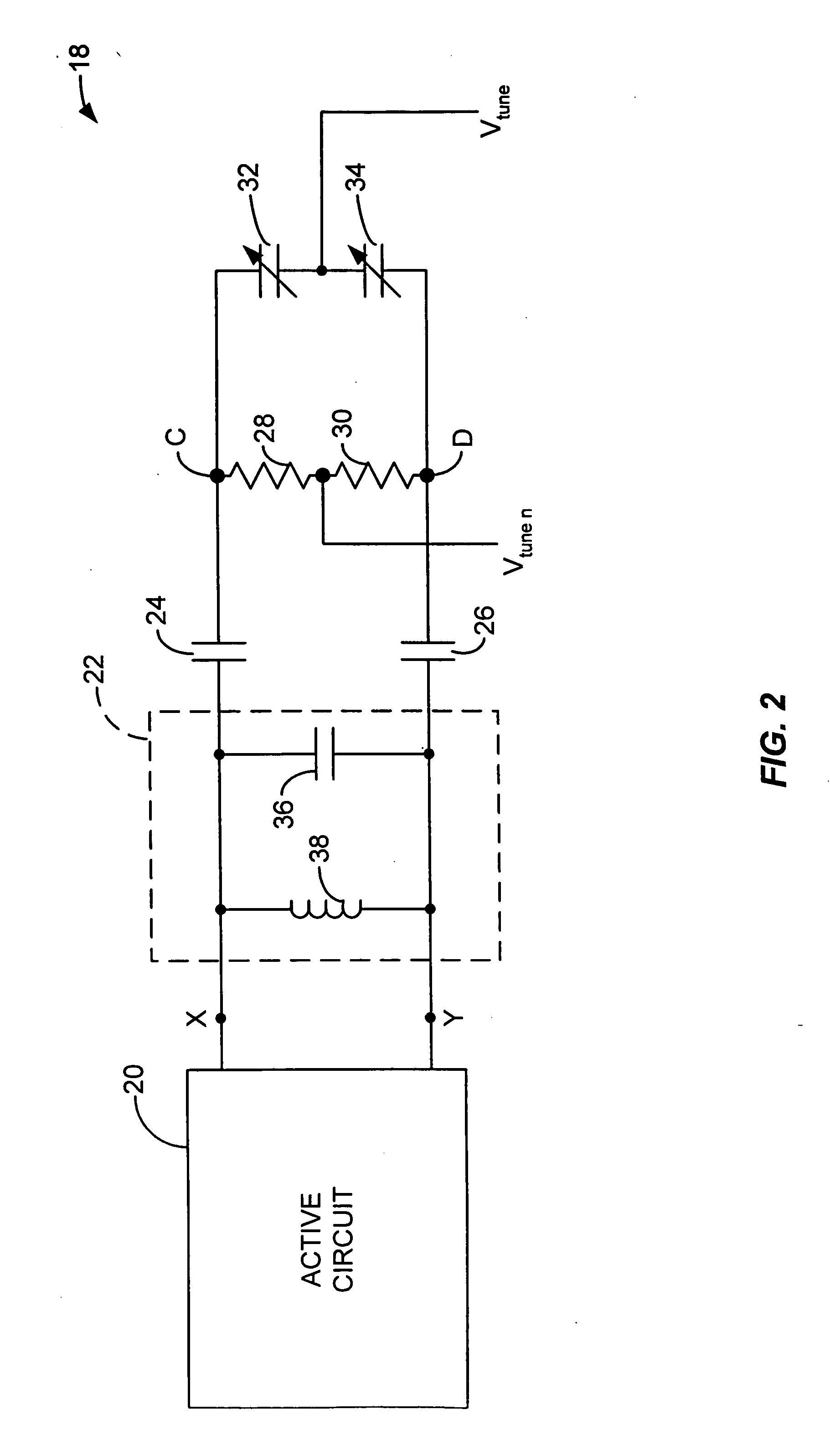 Method and circuitry for implementing a differentially tuned varactor-inductor oscillator