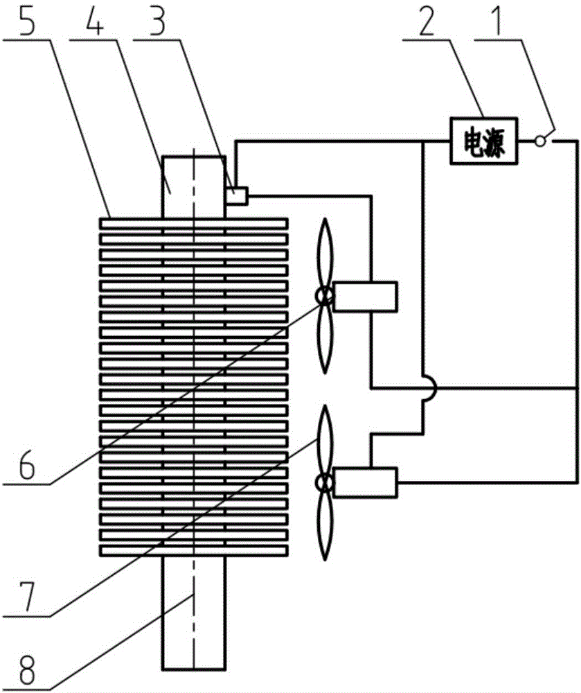 Heat-balancing heat dissipation device for computer