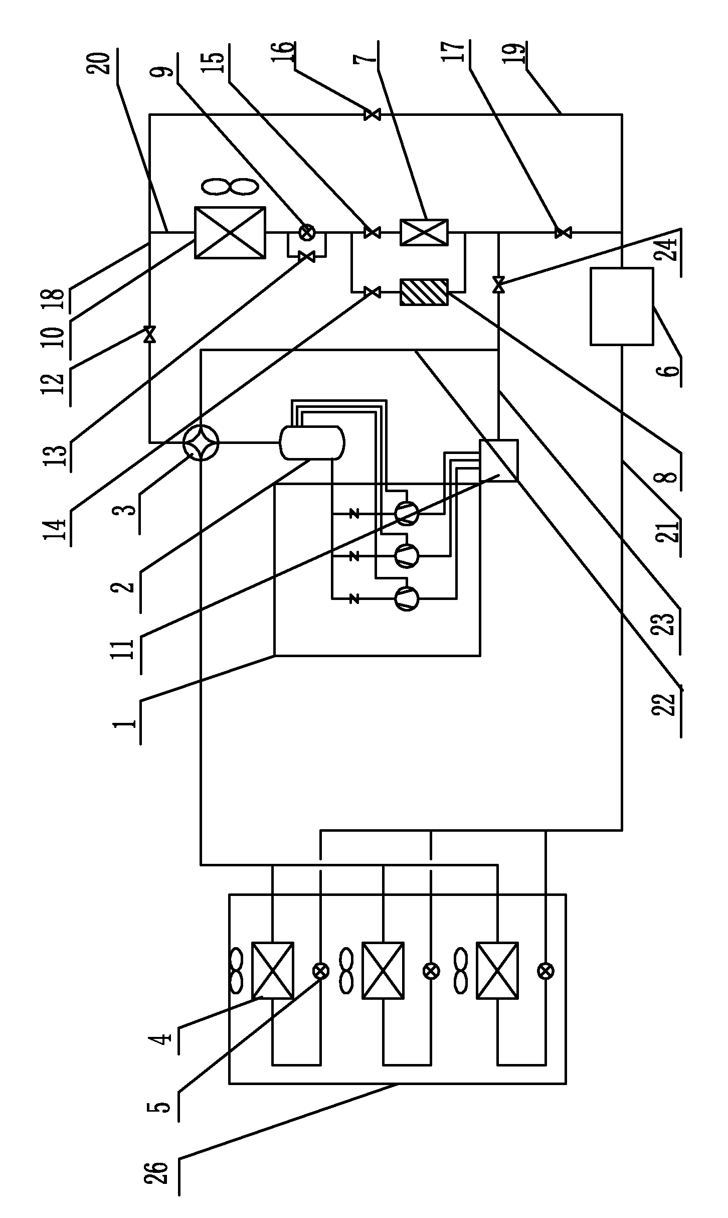 Multi-connected unit phase change energy storage hot liquid defrosting system