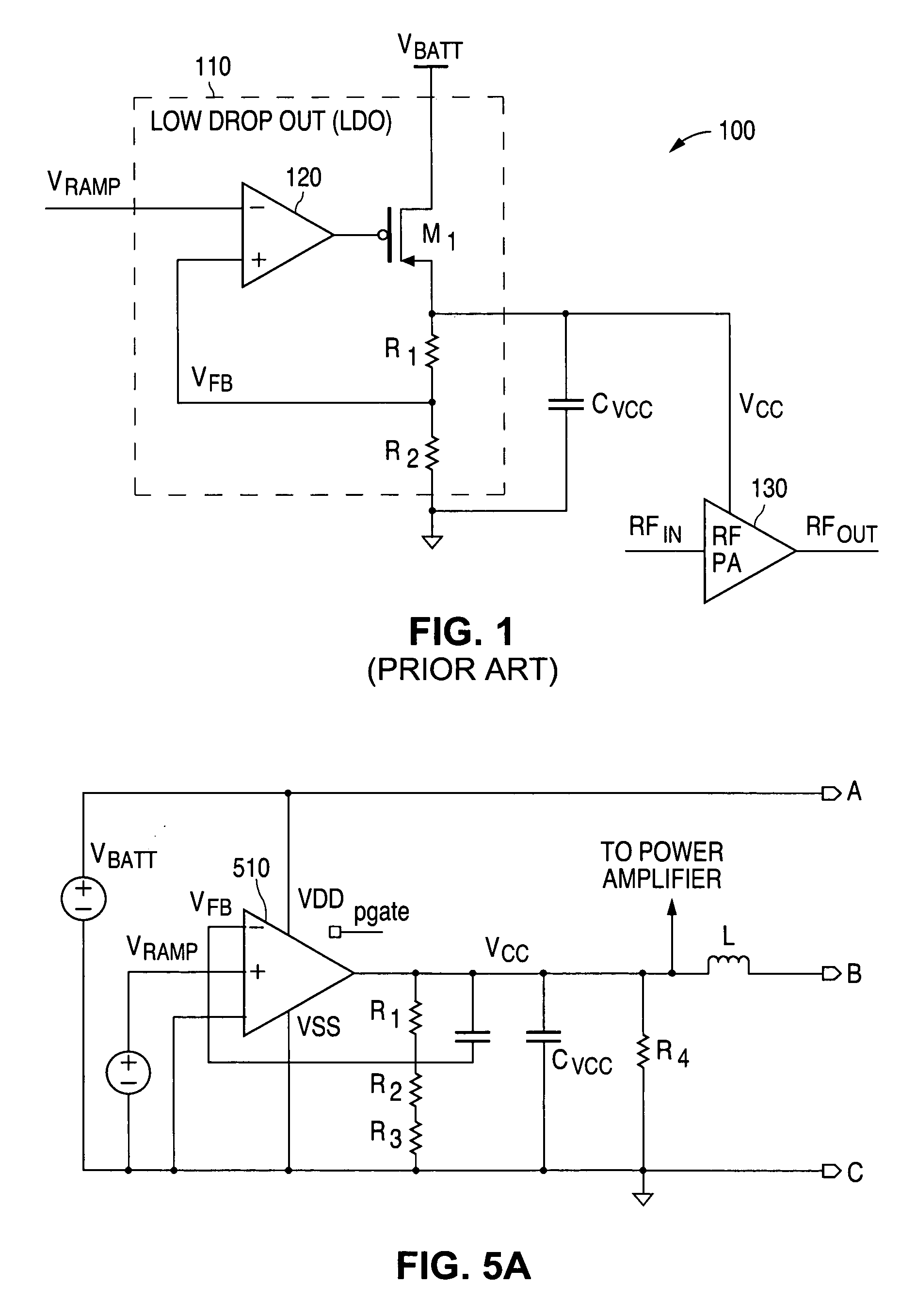 System and method for providing a highly efficient wide bandwidth power supply for a power amplifier