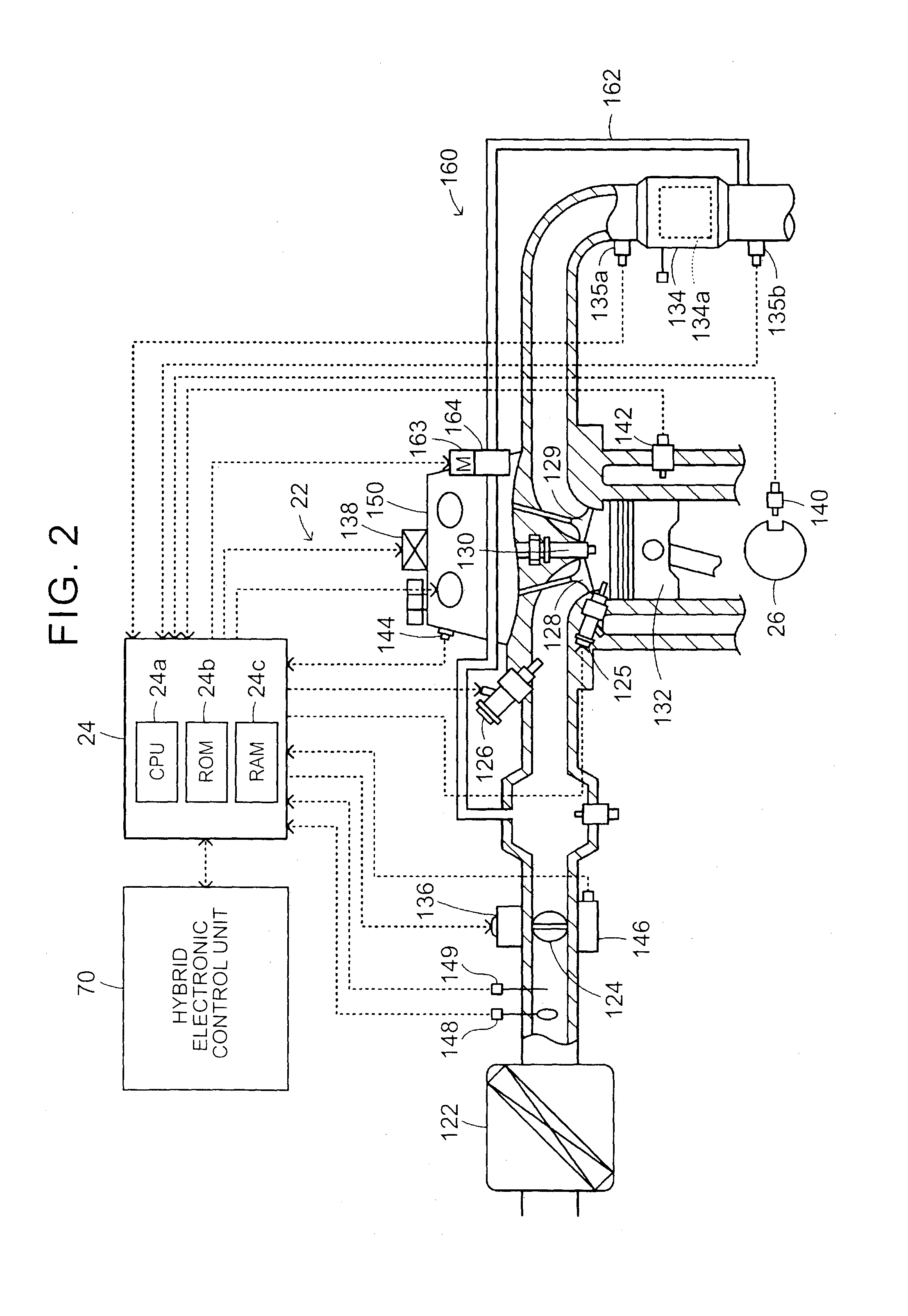 Internal combustion engine control for a hybrid vehicle